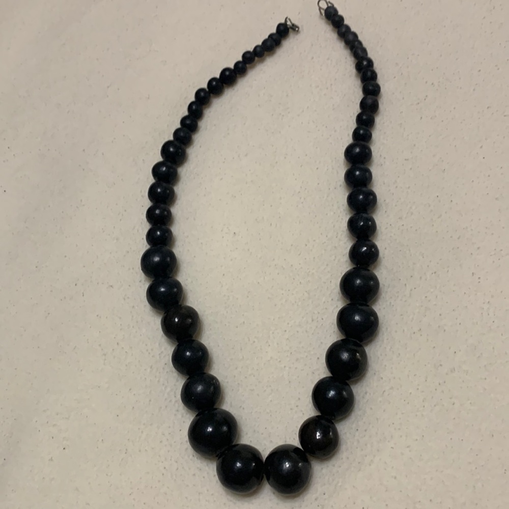 Oaxaca Mexican  clay barro negro)hand made necklace beautiful well made